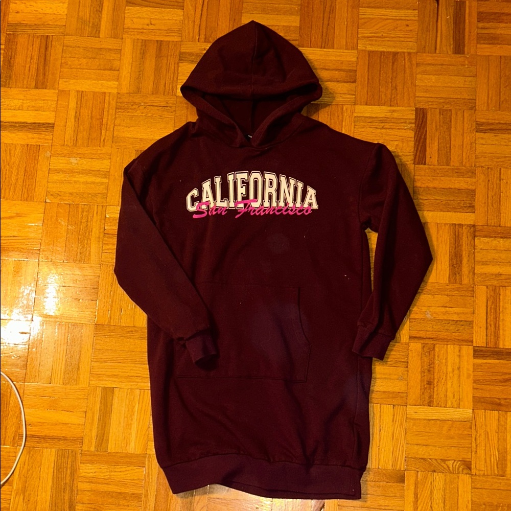California San Francisco burgundy Hoodie